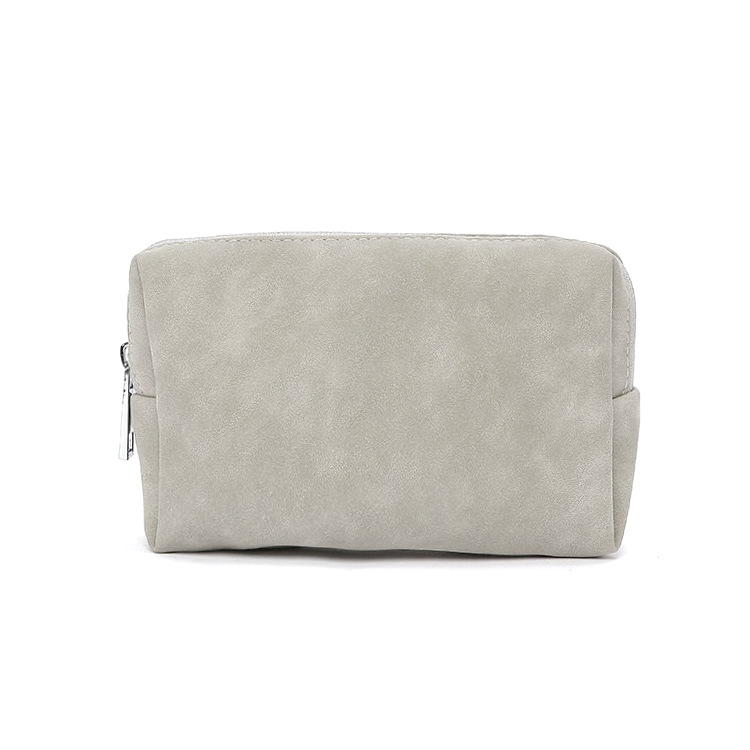 2 PCS Portable Digital Accessory Leather Bag Single Layer Storage Bag, Colour: Frosted (Light Gray) 2 PCS Portable Digital Accessory Leather Bag Single Layer Storage Bag, Colour: Frosted (Light Gray)