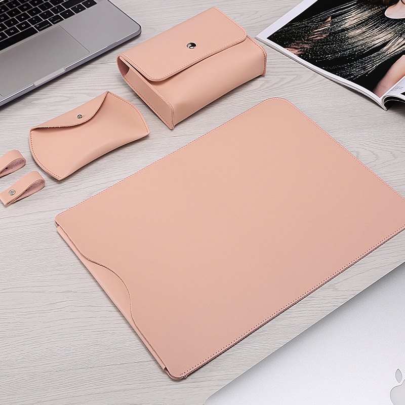 Locked Side Laptop Liner Bag For MacBook 13.3 inch A1708/A1706(4 In 1 Light Pink) Locked Side Laptop Liner Bag For MacBook 13.3 inch A1708/A1706(4 In 1 Light Pink)
