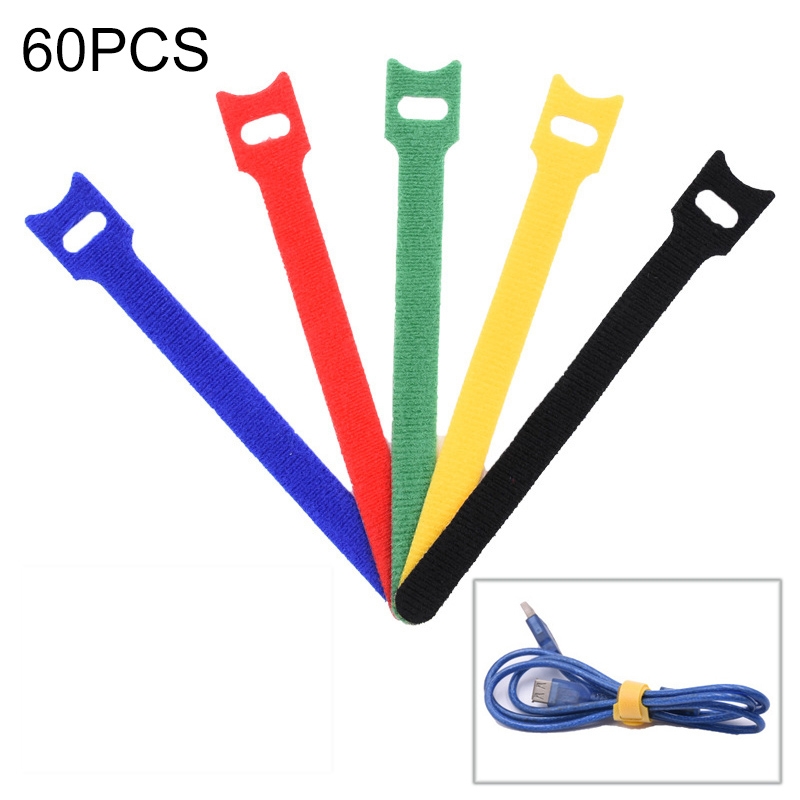 60 PCS T-Shaped Cable Organizer Belt Nylon Winder Buckle, Length: 15cm(Color Random Delivery) 60 PCS T-Shaped Cable Organizer Belt Nylon Winder Buckle, Length: 15cm(Color Random Delivery)