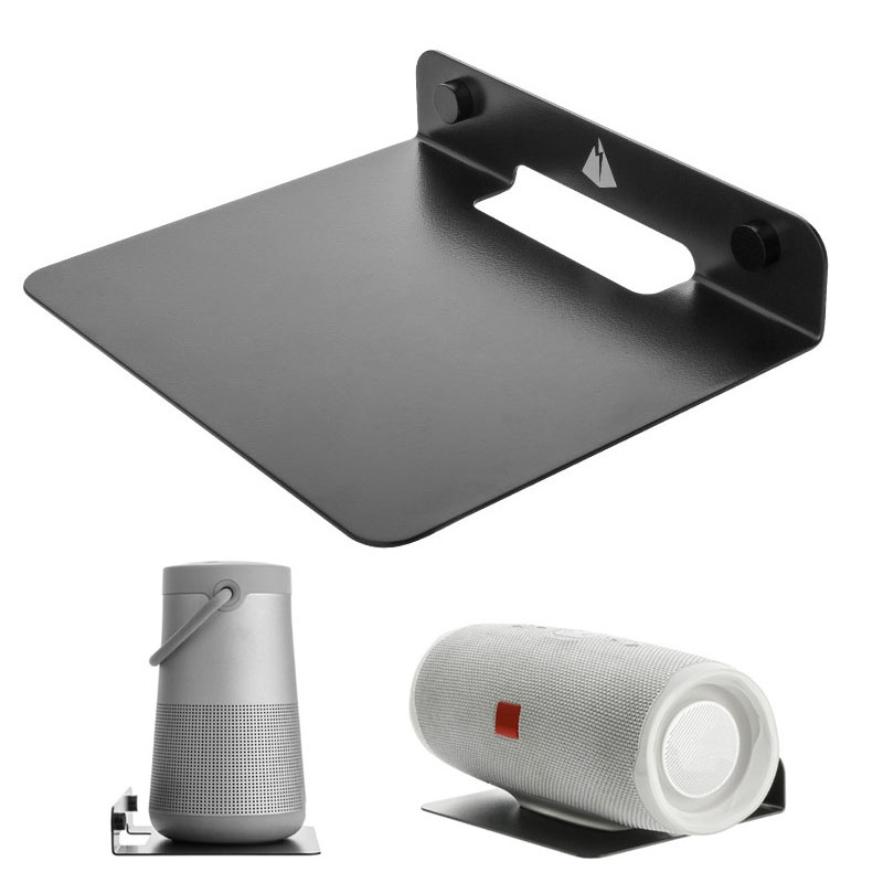 Universal Wall Storage Metal Bracket for Bluetooth Speaker, Size: 15.5 x 13 x 3cm(Black) Universal Wall Storage Metal Bracket for Bluetooth Speaker, Size: 15.5 x 13 x 3cm(Black)