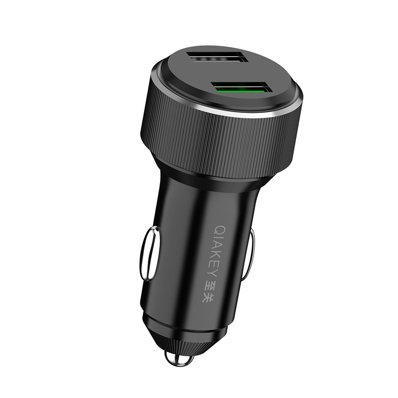 QIAKEY TM328 Dual Port Fast Charge Car Charger QIAKEY TM328 Dual Port Fast Charge Car Charger