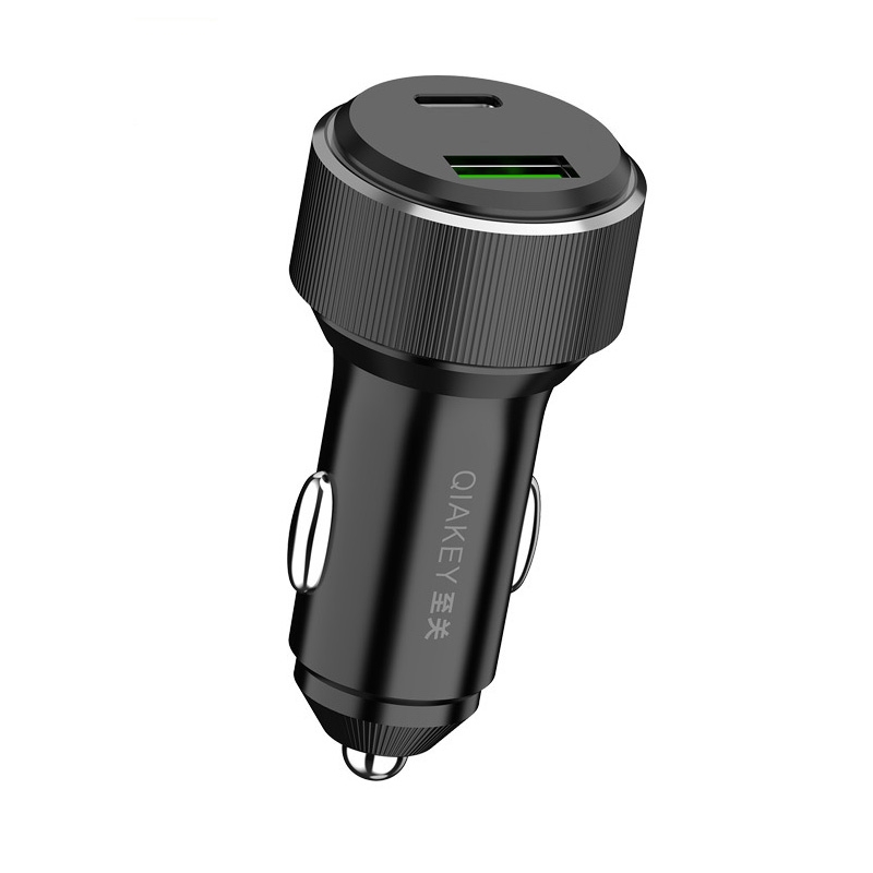 QIAKEY TM329 Dual Port Fast Charge Car Charger QIAKEY TM329 Dual Port Fast Charge Car Charger