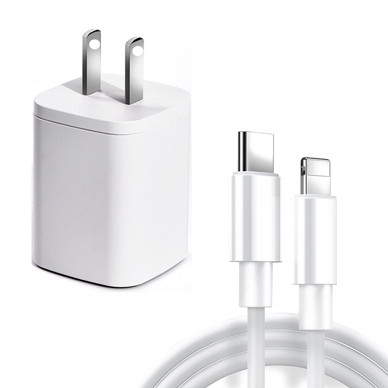 CYKE USB60 20W Mini PD Type-C Port Fast Charger With Type-C To 8 Pin Cable, US Plug(White Set) CYKE USB60 20W Mini PD Type-C Port Fast Charger With Type-C To 8 Pin Cable, US Plug(White Set)