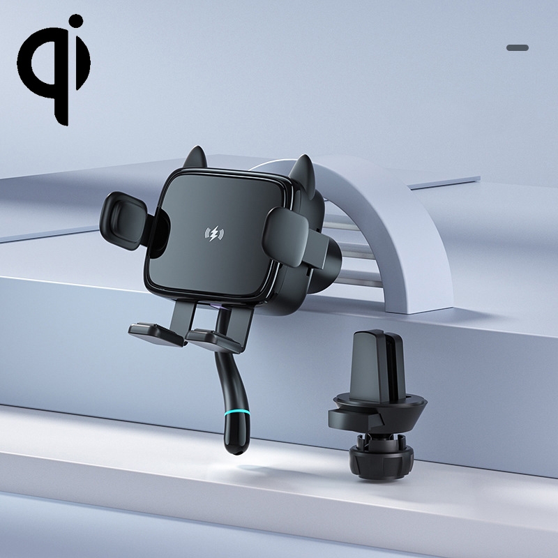 ZJ098 15W Cat Shape Car Wireless Charger Smart Sensor Phone Holder(Black) ZJ098 15W Cat Shape Car Wireless Charger Smart Sensor Phone Holder(Black)