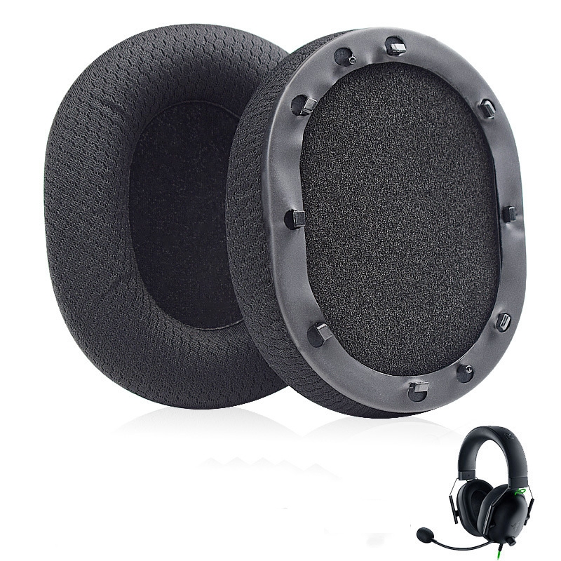 1 Pair Earpads For Razer BlackShark V2 USB SOUND / V2 Pro Headset, Color: Black Mesh 1 Pair Earpads For Razer BlackShark V2 USB SOUND / V2 Pro Headset, Color: Black Mesh