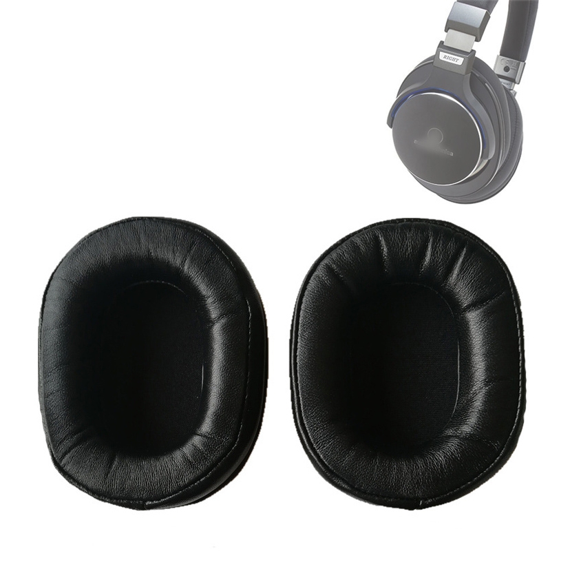 2pcs Sponge Earmuff For Audio-Technica ATH-M50 / M40 / M50X / MSR7, Color: Goatskin-Black 2pcs Sponge Earmuff For Audio-Technica ATH-M50 / M40 / M50X / MSR7, Color: Goatskin-Black