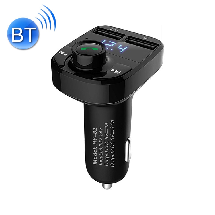 HY82 Car MP3 Bluetooth Receiver Dual USB Car Charger, Specification: Regular Version HY82 Car MP3 Bluetooth Receiver Dual USB Car Charger, Specification: Regular Version