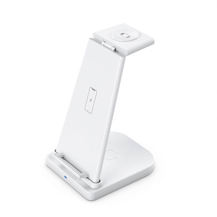 QGeeM QG-WC05 3 In 1 Portable Detachable Wireless Charger(White) QGeeM QG-WC05 3 In 1 Portable Detachable Wireless Charger(White)
