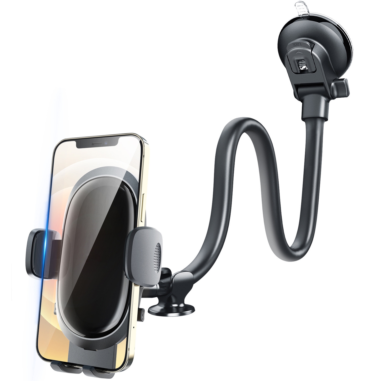 Mirror Long Rod Suction Cup Car Gravity Bracket Universal Central Control Station Phone Bracket(H4S-S1L) Mirror Long Rod Suction Cup Car Gravity Bracket Universal Central Control Station Phone Bracket(H4S-S1L)