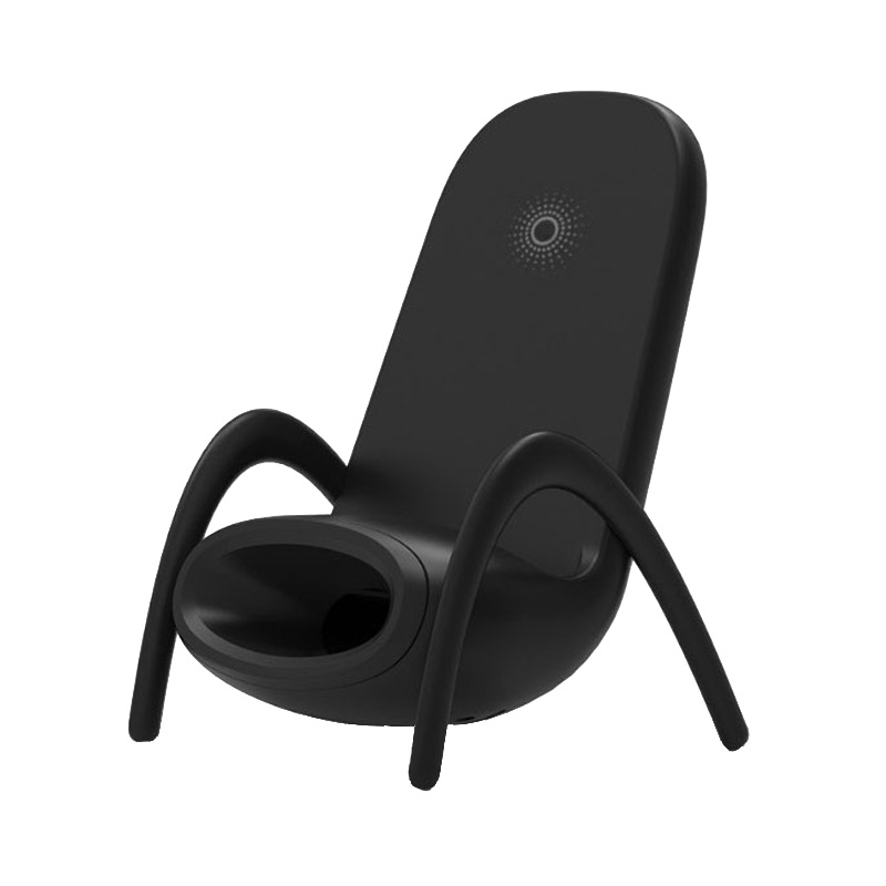 JP-wxc Chair Shape Wireless Charger with Amplifier Function(Black) JP-wxc Chair Shape Wireless Charger with Amplifier Function(Black)