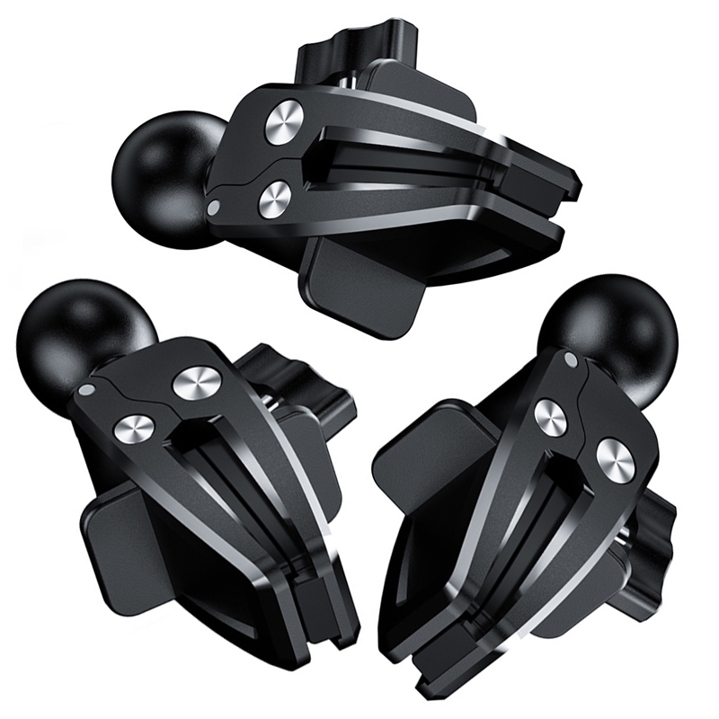 3 PCS Rotatable Car Bracket Base Car Air Conditioning Hole Buckle, Shape: Tiger Clamp 3 PCS Rotatable Car Bracket Base Car Air Conditioning Hole Buckle, Shape: Tiger Clamp
