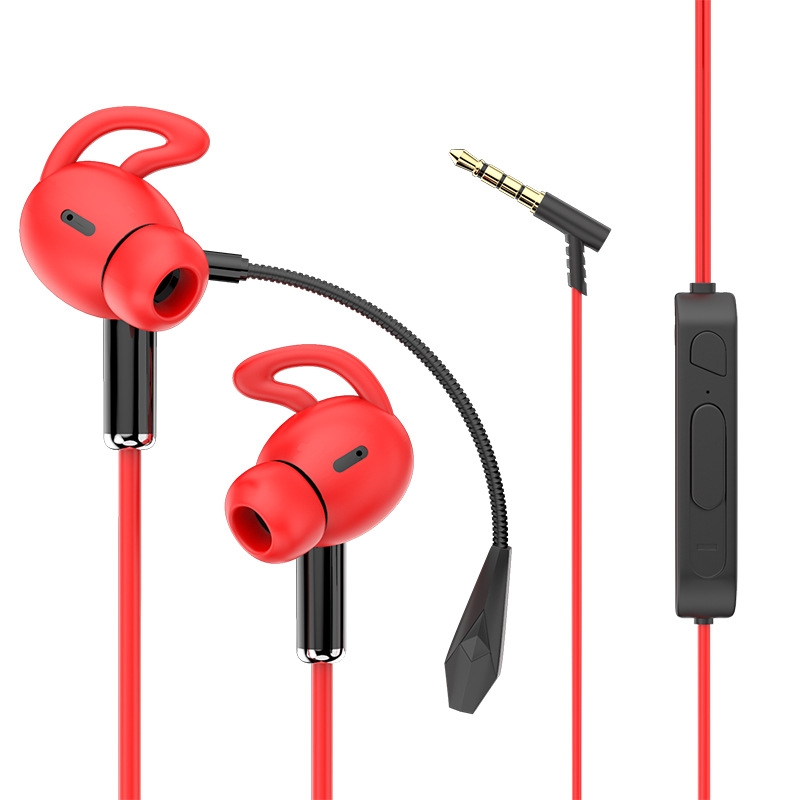 3.5mm Interface Mobile Phone Wire Control Headphones(Red) 3.5mm Interface Mobile Phone Wire Control Headphones(Red)