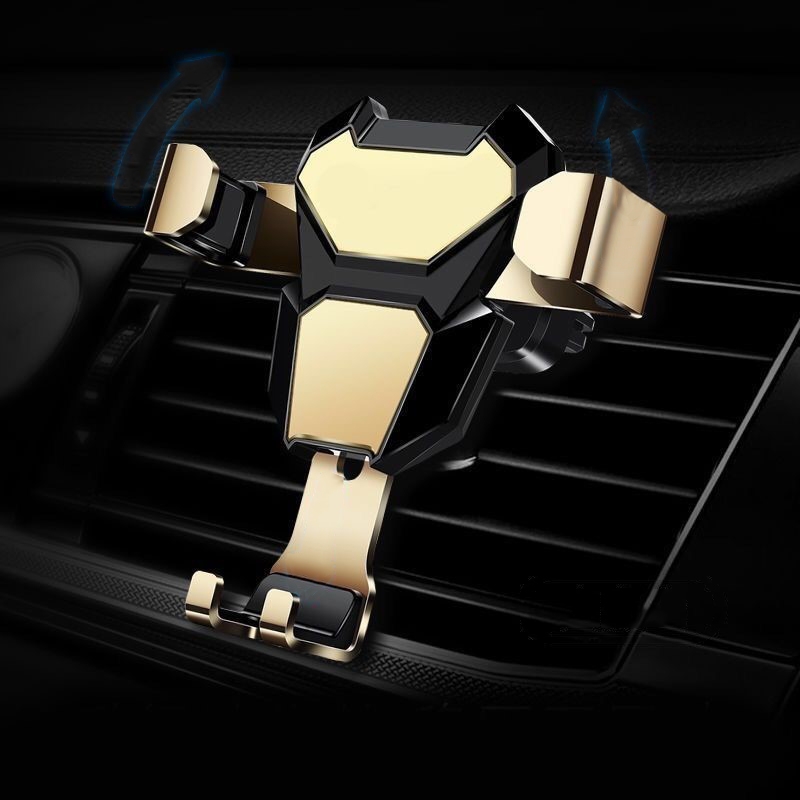 Universal Metal Gravity Car Phone Holder(Gold) Universal Metal Gravity Car Phone Holder(Gold)