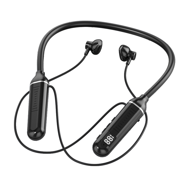 YD-36 Wireless Bluetooth Neck-mounted Earphone with Digital Display Function(Black) YD-36 Wireless Bluetooth Neck-mounted Earphone with Digital Display Function(Black)