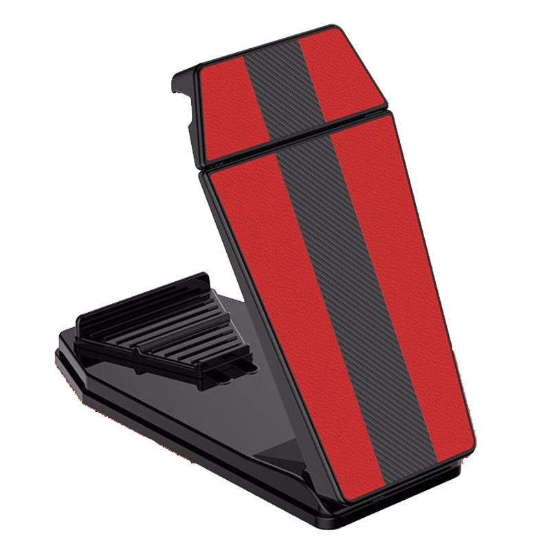 Mobile Phone Tablet Car Holder Suction Cup Instrument Fixed Bracket, Color: Red Leather Pattern Mobile Phone Tablet Car Holder Suction Cup Instrument Fixed Bracket, Color: Red Leather Pattern