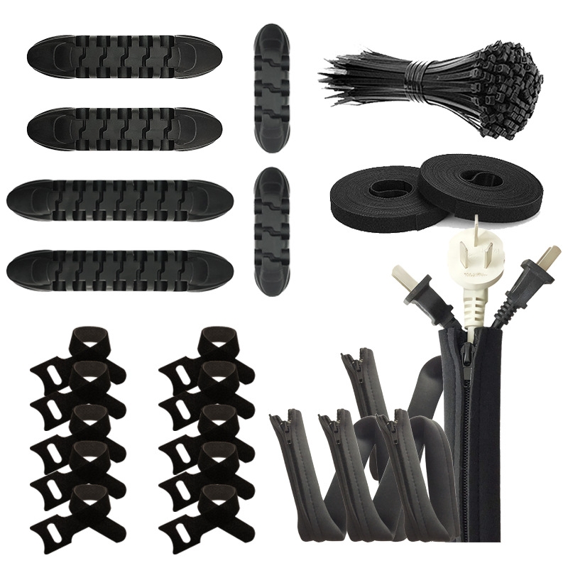 125 In 1 Desktop Data Cable Organizer Storage Winder Combination Set 125 In 1 Desktop Data Cable Organizer Storage Winder Combination Set
