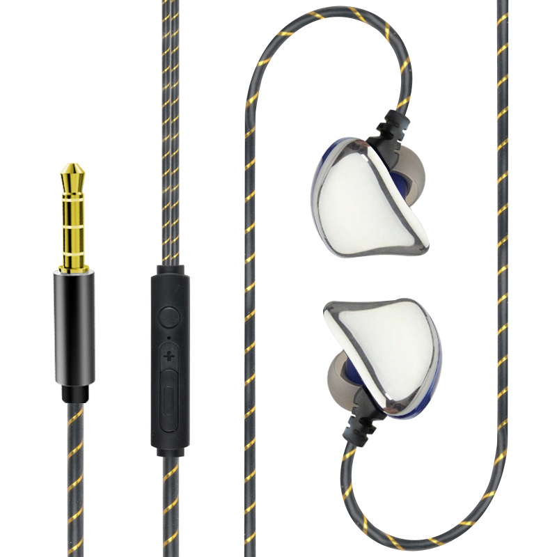 Subwoofer Mobile Computer In-ear Headphones, Spec: Electroplating Version Subwoofer Mobile Computer In-ear Headphones, Spec: Electroplating Version