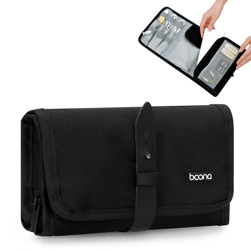 Baona BN-A003 Multifunctional Folding Data Cable Protection Bag(Black) Baona BN-A003 Multifunctional Folding Data Cable Protection Bag(Black)