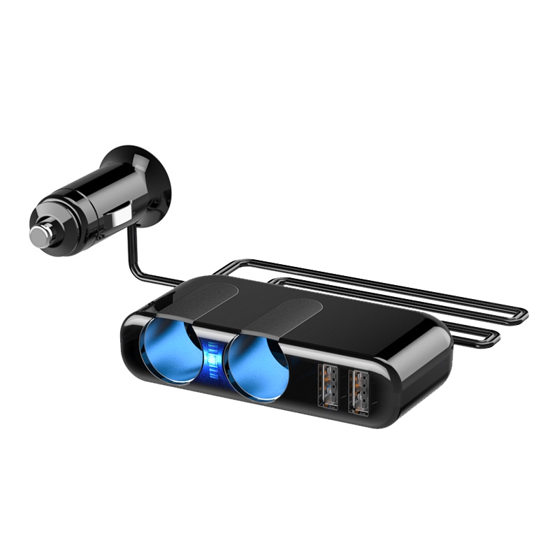 SHUNWEI Car Cigarette Lighter Charger 12/24V USB Converts Socket, Style: 2 Holes 2 USB SHUNWEI Car Cigarette Lighter Charger 12/24V USB Converts Socket, Style: 2 Holes 2 USB