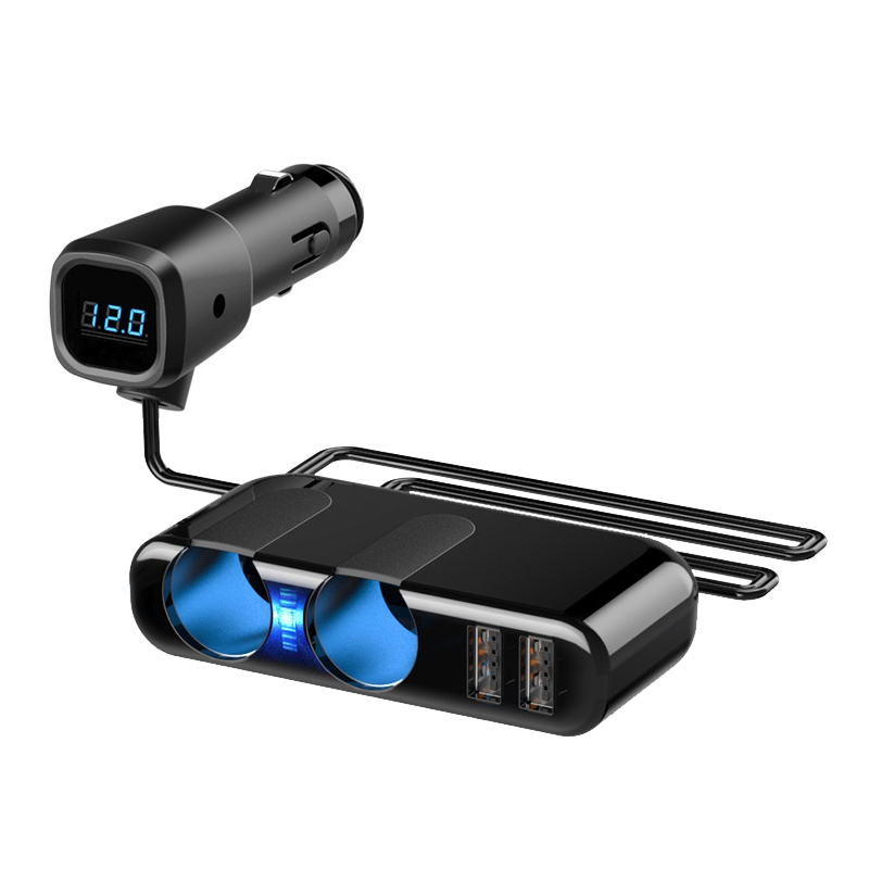 SHUNWEI Car Cigarette Lighter Charger 12/24V USB Converts Socket, Style: 2 Holes 2 USB Voltage SHUNWEI Car Cigarette Lighter Charger 12/24V USB Converts Socket, Style: 2 Holes 2 USB Voltage