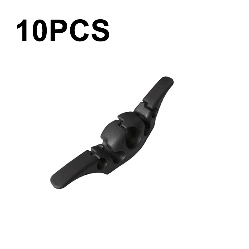 10 PCS Data Cable Storage Winding Wire Organizer(5 Holes Black) 10 PCS Data Cable Storage Winding Wire Organizer(5 Holes Black)