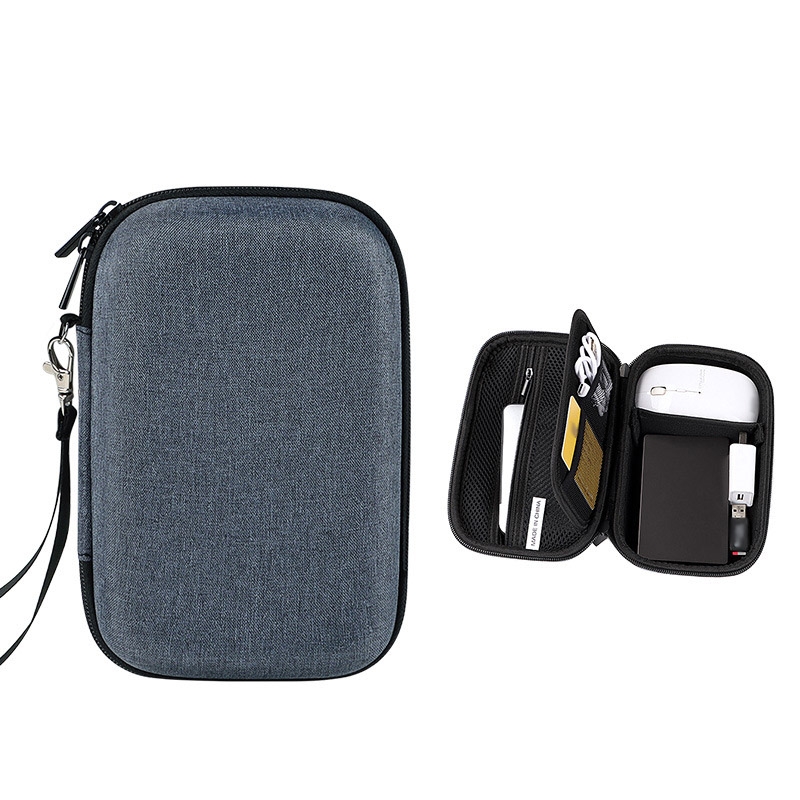 YK02SJ Headphone Hard Disk Shockproof Storage Box(Navy Blue) YK02SJ Headphone Hard Disk Shockproof Storage Box(Navy Blue)