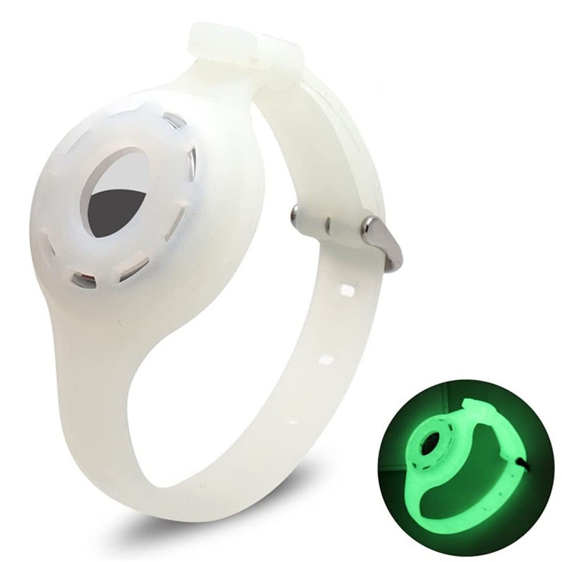 Pet Luminous Collar Locator Cover for Airtag, Specification: S(Luminous Green) Pet Luminous Collar Locator Cover for Airtag, Specification: S(Luminous Green)