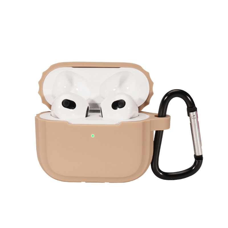 Bluetooth Earphone Soft Silicone Case For AirPods 3 (Milk Tea Color) Bluetooth Earphone Soft Silicone Case For AirPods 3 (Milk Tea Color)