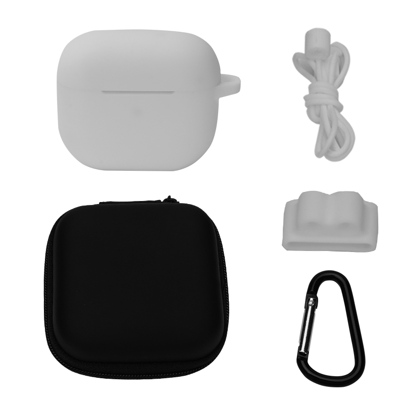 Bluetooth Earphone Silicone Cover Set For AirPods 3, Color: 5 PCS/Set White Bluetooth Earphone Silicone Cover Set For AirPods 3, Color: 5 PCS/Set White
