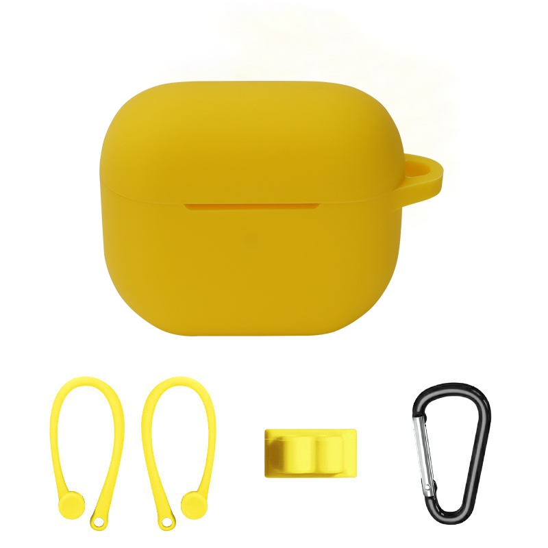 Bluetooth Earphone Silicone Cover Set For AirPods 3, Color: Ear Hanging Set Yellow Bluetooth Earphone Silicone Cover Set For AirPods 3, Color: Ear Hanging Set Yellow
