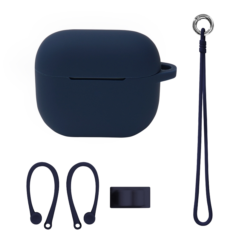 Bluetooth Earphone Silicone Cover Set For AirPods 3, Color: Hand Rope Set Noon Blue Bluetooth Earphone Silicone Cover Set For AirPods 3, Color: Hand Rope Set Noon Blue