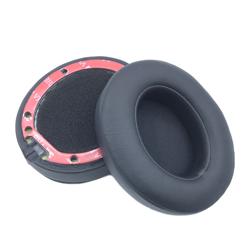 2 PCS Leather Soft Breathable Headphone Cover For Beats Studio 2/3, Color: Black 2 PCS Leather Soft Breathable Headphone Cover For Beats Studio 2/3, Color: Black