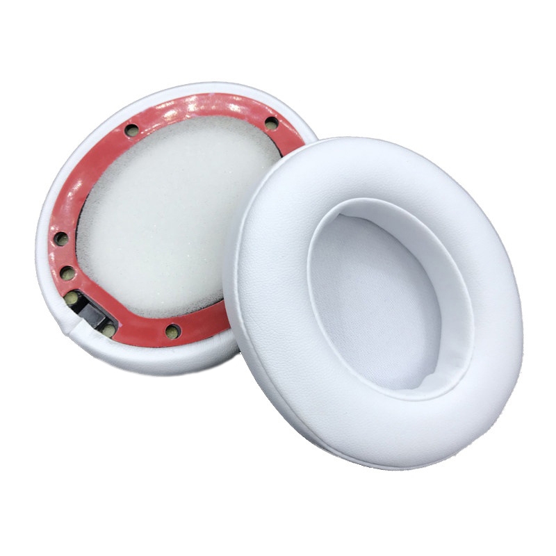 2 PCS Leather Soft Breathable Headphone Cover For Beats Studio 2/3, Color: White 2 PCS Leather Soft Breathable Headphone Cover For Beats Studio 2/3, Color: White