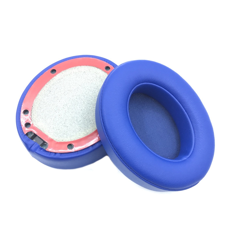 2 PCS Leather Soft Breathable Headphone Cover For Beats Studio 2/3, Color: Blue 2 PCS Leather Soft Breathable Headphone Cover For Beats Studio 2/3, Color: Blue