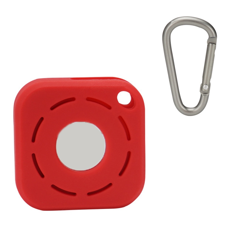 Tracker Anti-Lost Silicone Case For Airtag, Color: Red+D Buckle Tracker Anti-Lost Silicone Case For Airtag, Color: Red+D Buckle