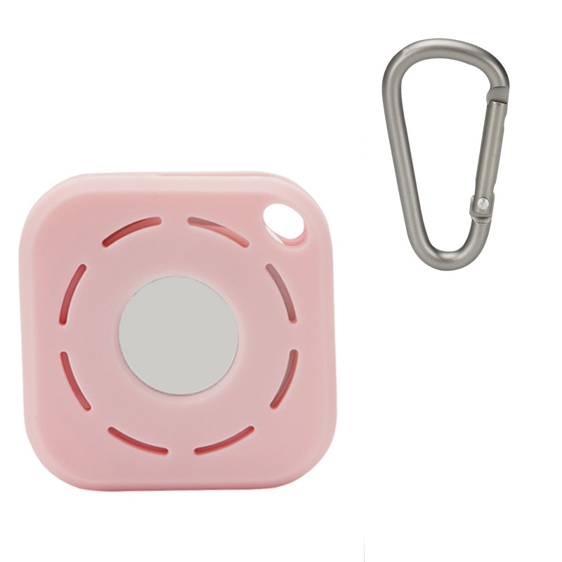 Tracker Anti-Lost Silicone Case For Airtag, Color: Pink+D Buckle Tracker Anti-Lost Silicone Case For Airtag, Color: Pink+D Buckle