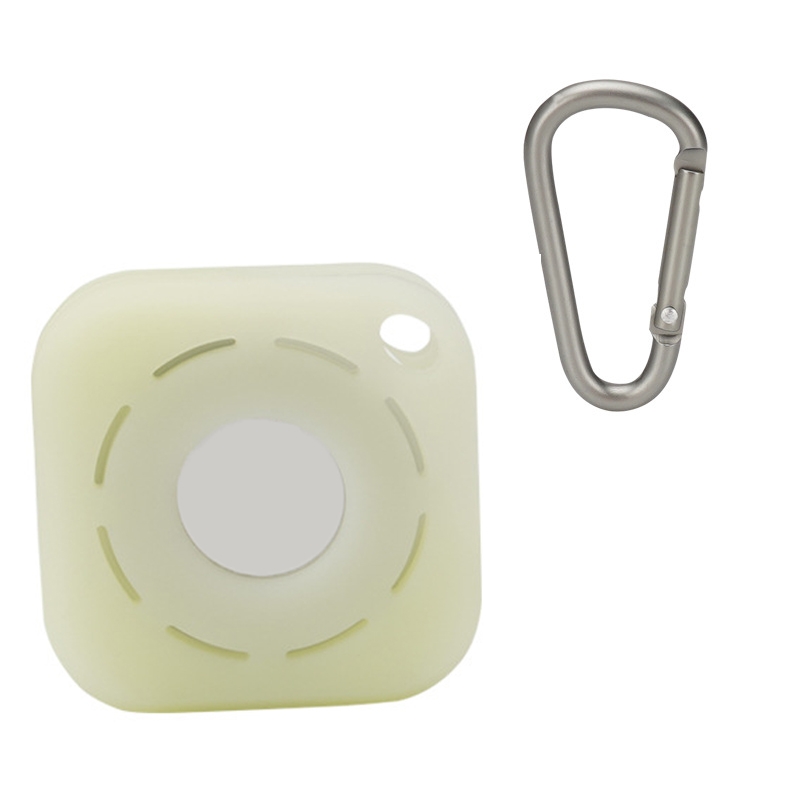 Tracker Anti-Lost Silicone Case For Airtag, Color: Luminous Green+D Buckle Tracker Anti-Lost Silicone Case For Airtag, Color: Luminous Green+D Buckle
