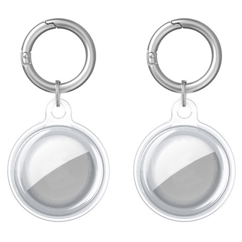 2PCS Anti-Lost Location Tracker Protective Case For Apple AirTag(Transparent) 2PCS Anti-Lost Location Tracker Protective Case For Apple AirTag(Transparent)
