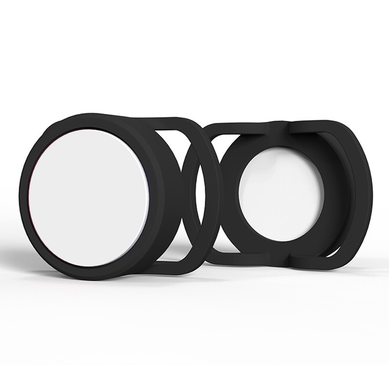 2 PCS Anti-Lost Tracker Silicone Case for AirTag,Size: 24mm(Black+White) 2 PCS Anti-Lost Tracker Silicone Case for AirTag,Size: 24mm(Black+White)