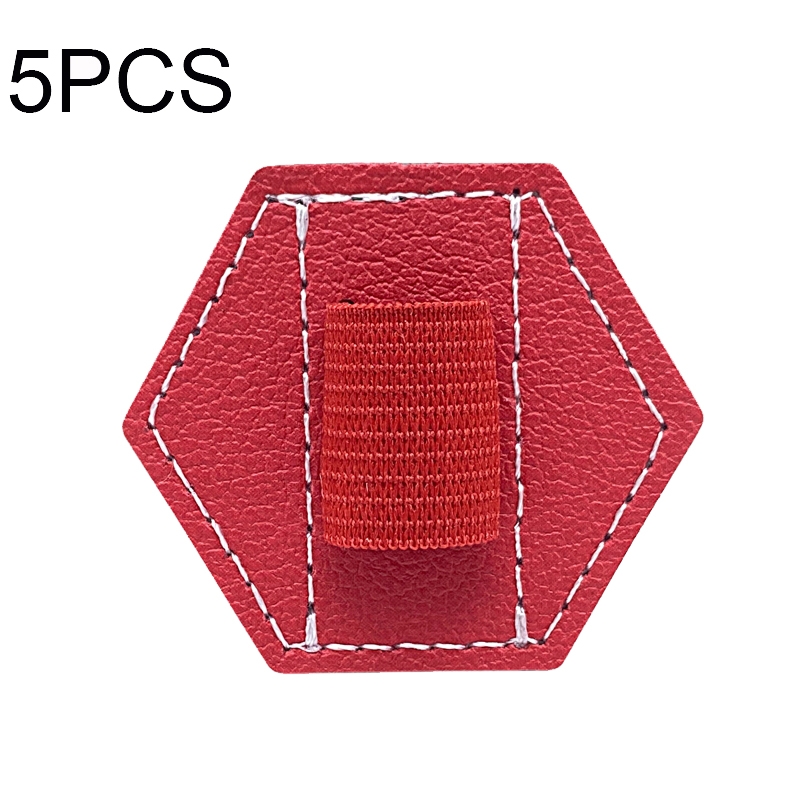 5 PCS Capacitive Pen Bag Self Adhesive Pen Holder PU Pen Clip,Style: Hexagonal Red 5 PCS Capacitive Pen Bag Self Adhesive Pen Holder PU Pen Clip,Style: Hexagonal Red