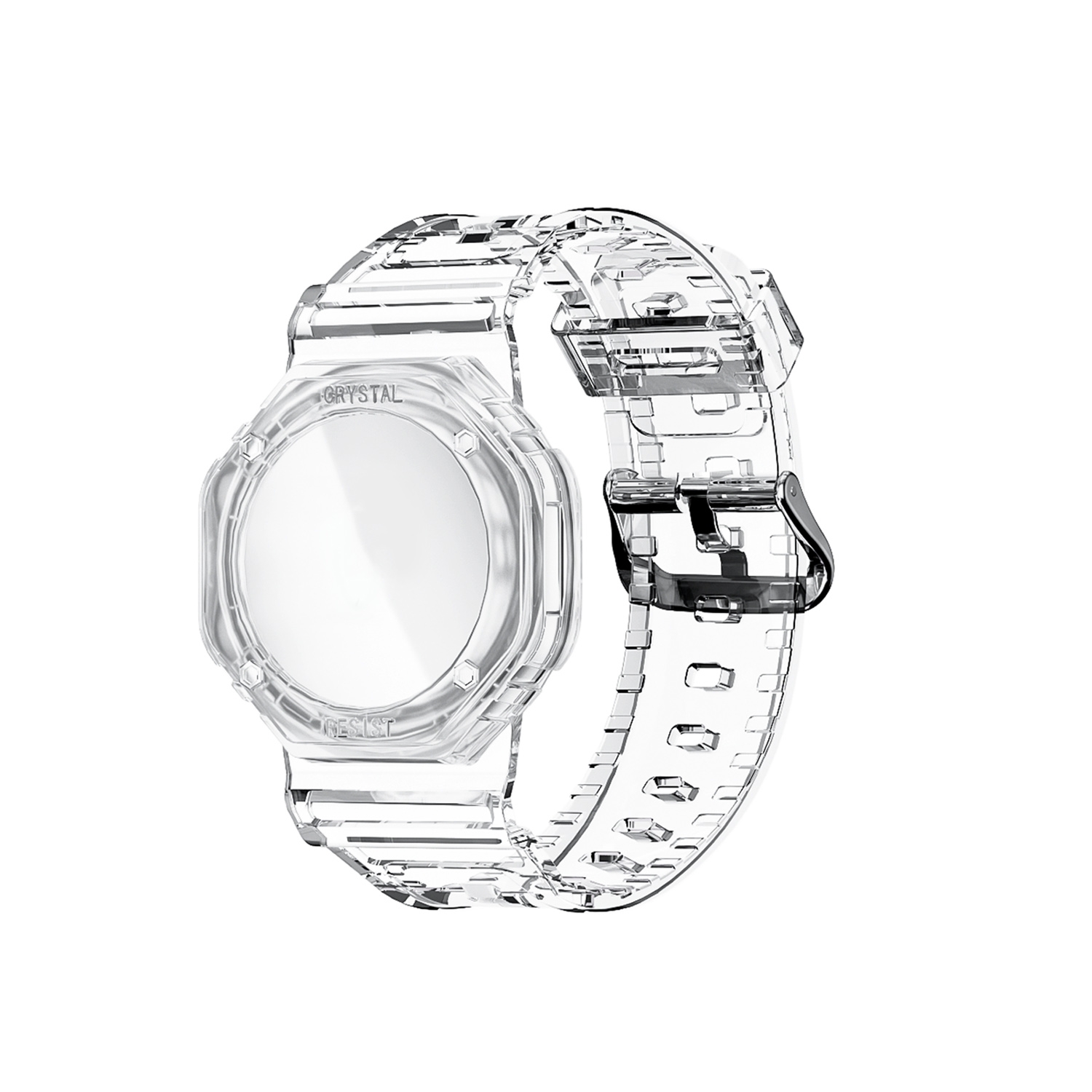 TPU Glacier Strap Child Adult GPS Finder Wristband for AirTag Tracker, Color: Transparent TPU Glacier Strap Child Adult GPS Finder Wristband for AirTag Tracker, Color: Transparent