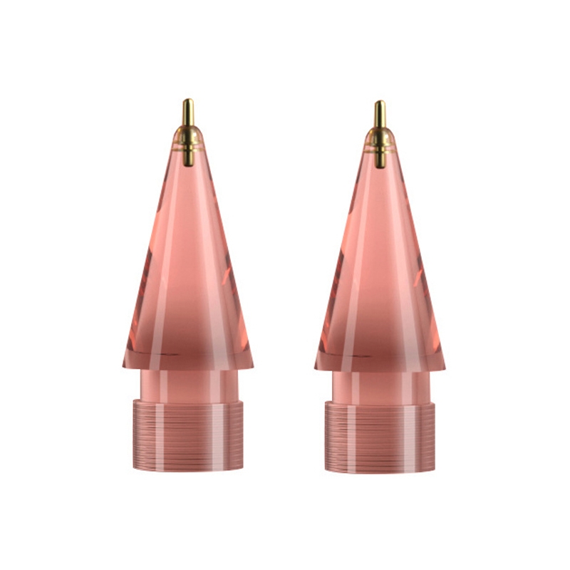 For Apple Pencil 1/2 2pcs Stylus Transparent Replacement Needle Nib, Spec: Extended (Pink) For Apple Pencil 1/2 2pcs Stylus Transparent Replacement Needle Nib, Spec: Extended (Pink)