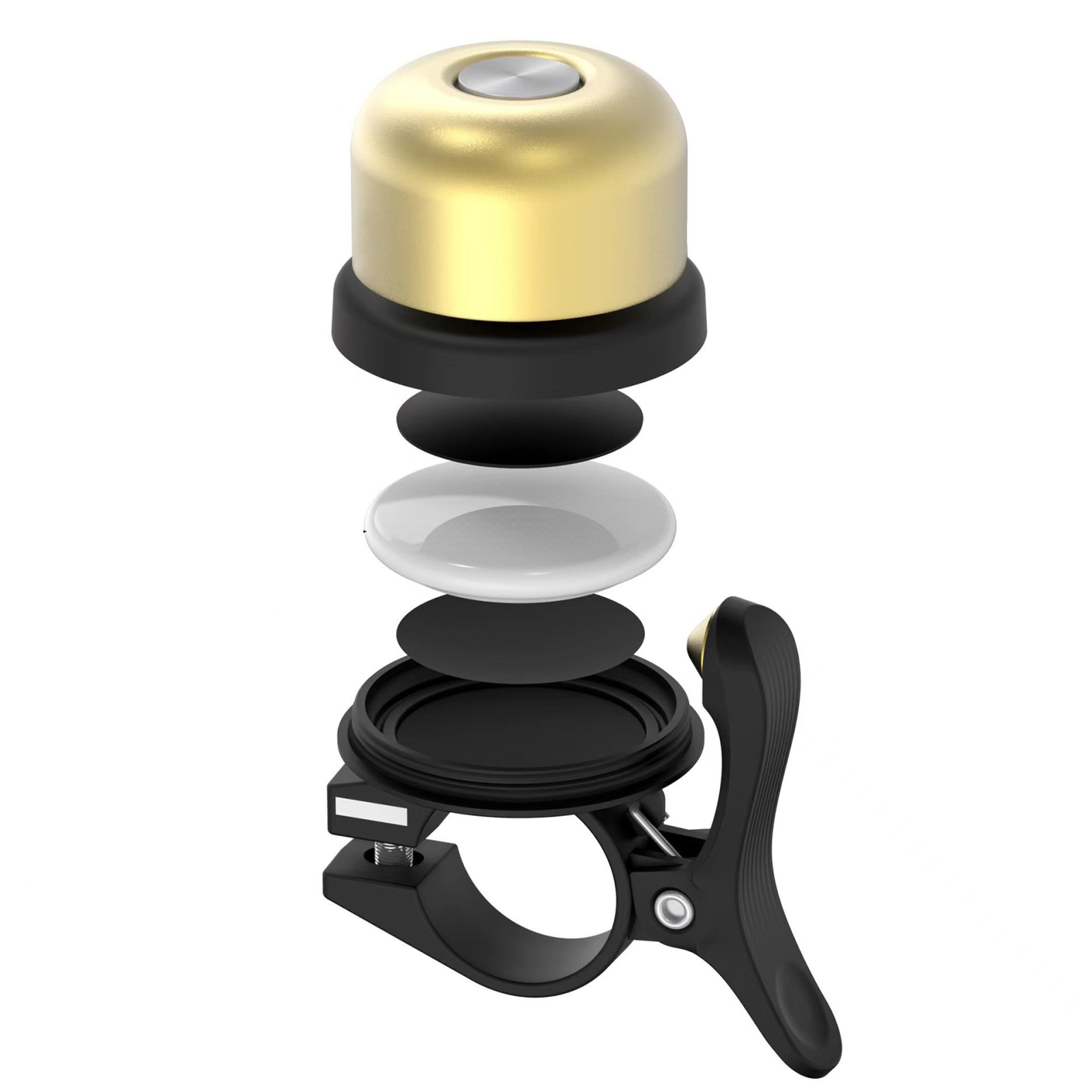 For AirTag Bicycle Hidden Locator Anti-theft Ring Bell Generation 2 Golden For AirTag Bicycle Hidden Locator Anti-theft Ring Bell Generation 2 Golden