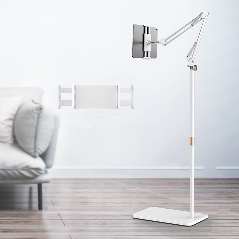 SSKY L10 Home Cantilever Ground Phone Holder Tablet Support Holder, Style: Retractable (White) SSKY L10 Home Cantilever Ground Phone Holder Tablet Support Holder, Style: Retractable (White)