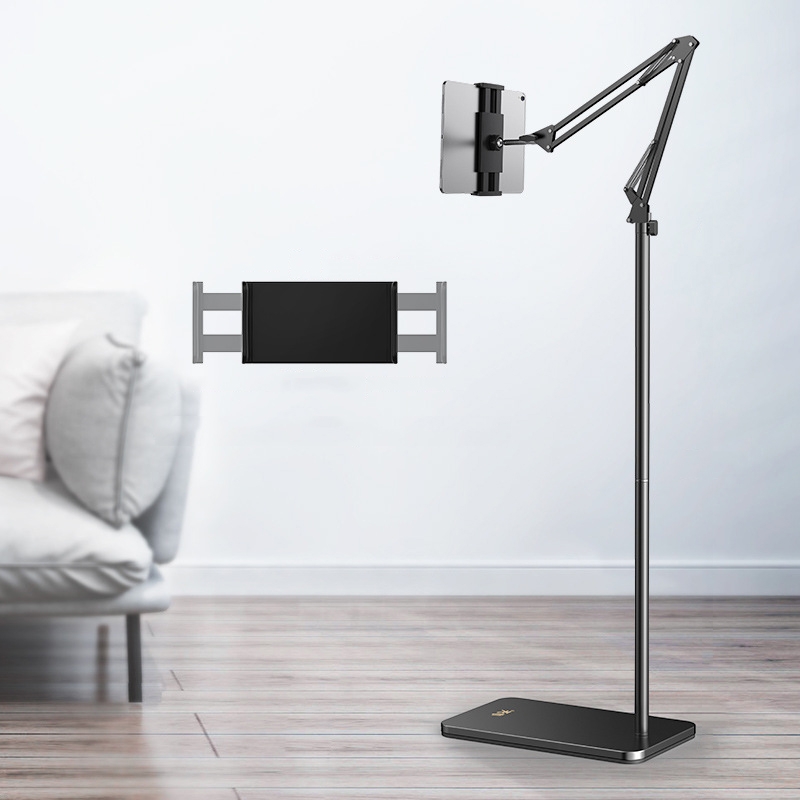 SSKY L10 Home Cantilever Ground Phone Holder Tablet Support Holder, Style: Fixed (Black) SSKY L10 Home Cantilever Ground Phone Holder Tablet Support Holder, Style: Fixed (Black)