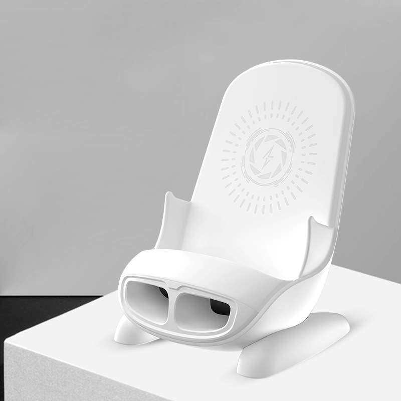 15W Chair Phone Wireless Charger Phone Charging Stand,Spec: White 15W Chair Phone Wireless Charger Phone Charging Stand,Spec: White