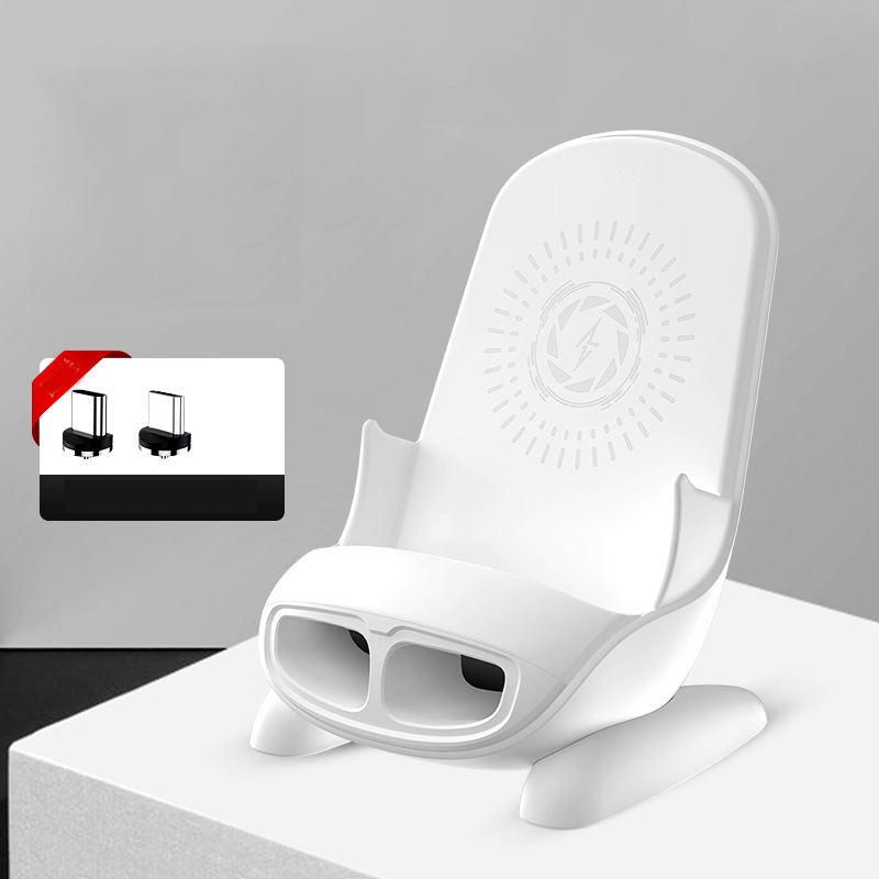 15W Chair Phone Wireless Charger Phone Charging Stand,Spec: Magnetic Charging White 15W Chair Phone Wireless Charger Phone Charging Stand,Spec: Magnetic Charging White