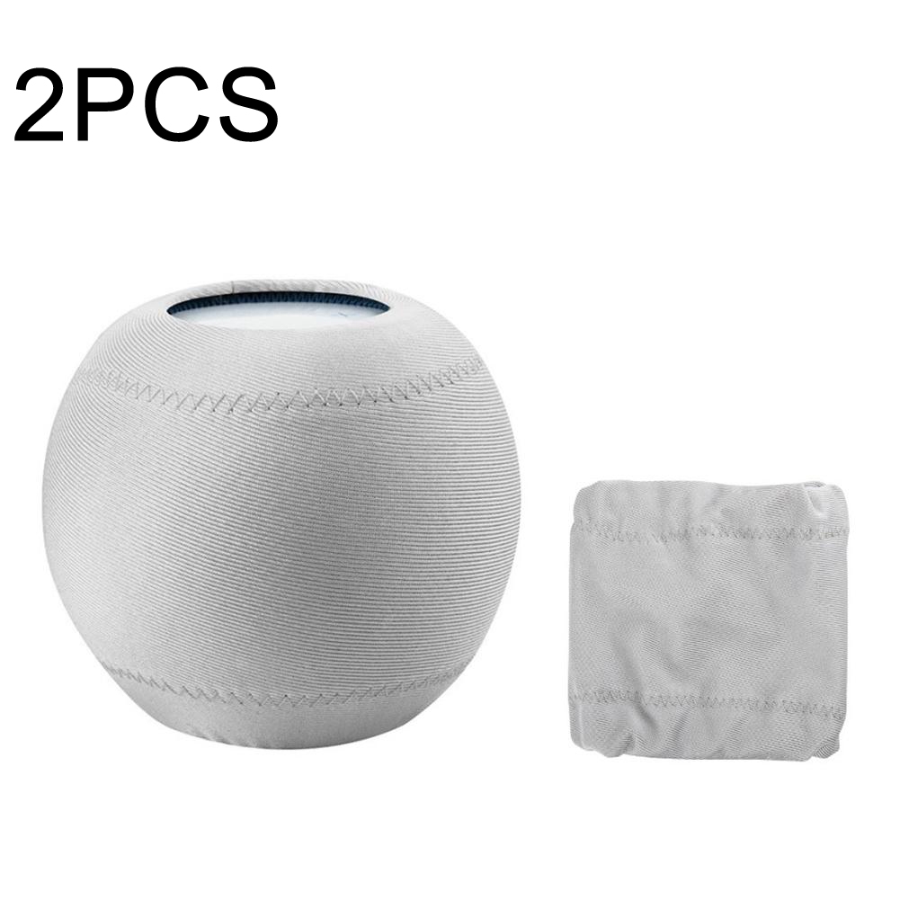 2 PCS For Homepod Mini Smart Speaker Dust Cover Stretch Cloth Audio Protection Cover(Light Gray) 2 PCS For Homepod Mini Smart Speaker Dust Cover Stretch Cloth Audio Protection Cover(Light Gray)