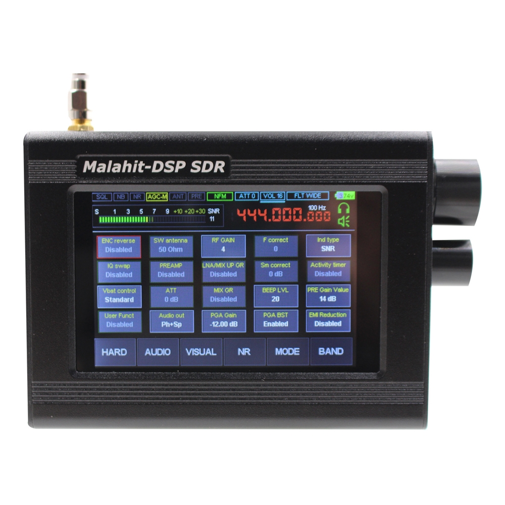 1.10D Version 50KHz-2GHz SDR Malachite Receiver 3.5 Inch Touch Screen Software Radio SDR Receiver(Black) 1.10D Version 50KHz-2GHz SDR Malachite Receiver 3.5 Inch Touch Screen Software Radio SDR Receiver(Black)