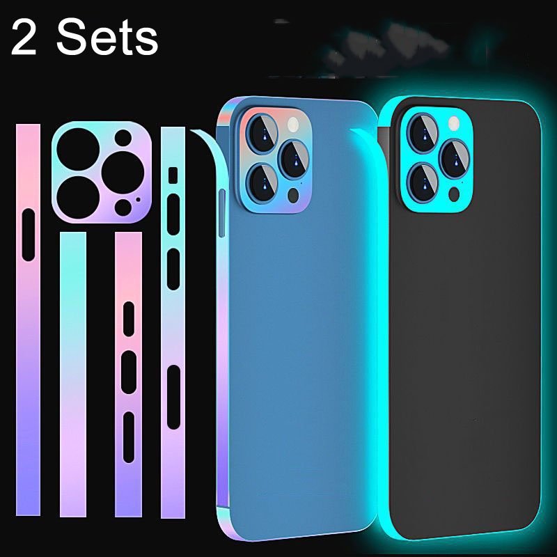 For iPhone 14 Pro 2 Sets Dazzle Colour Luminous Side Frame Film For iPhone 14 Pro 2 Sets Dazzle Colour Luminous Side Frame Film